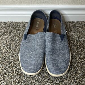 Toms Slip On Shoes Men’s Size 10.5 Blue